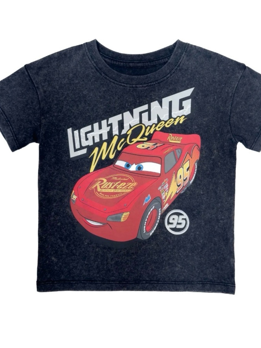 Disney Pixar Cars Lightning McQueen Kids T-Shirt - Red Car Graphic